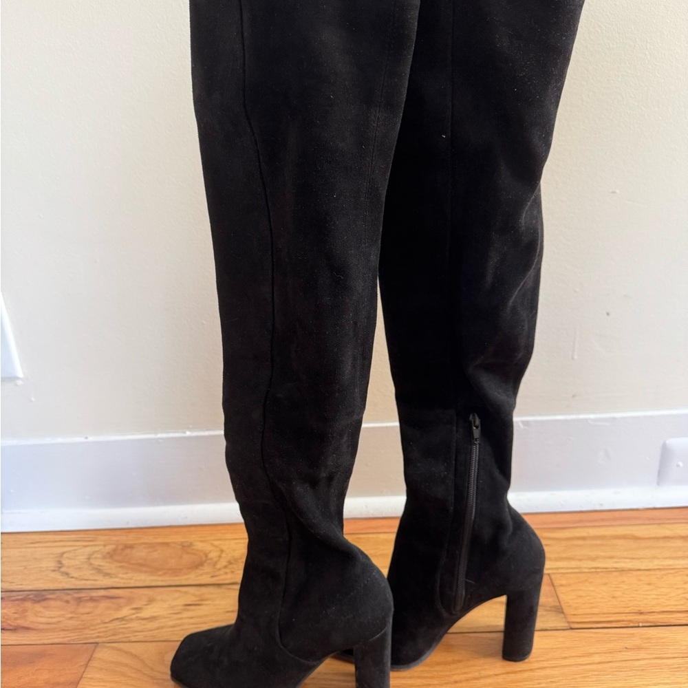 ALDO Suede Black Women's Knee-High Boots
